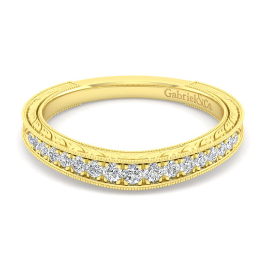 Gabriel - 14K Yellow Gold Matching Wedding Band