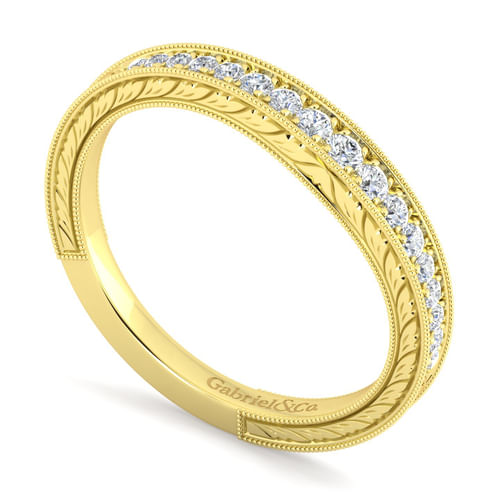 14K Yellow Gold Matching Wedding Band