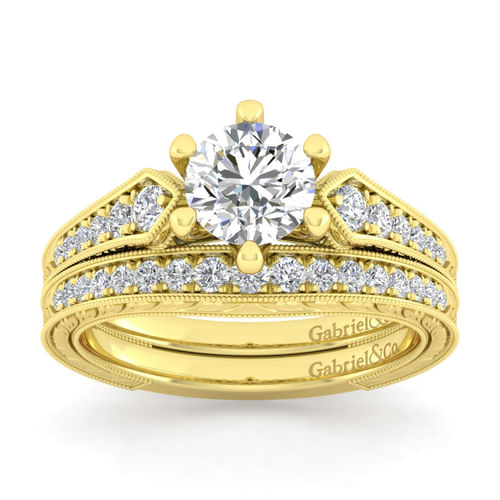 14K Yellow Gold Matching Wedding Band