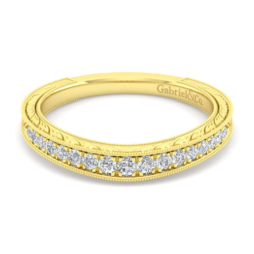 14K Yellow Gold Matching Wedding Band