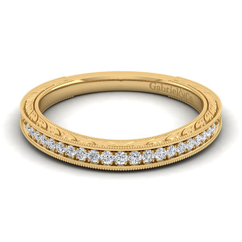 14K Yellow Gold Matching Wedding Band