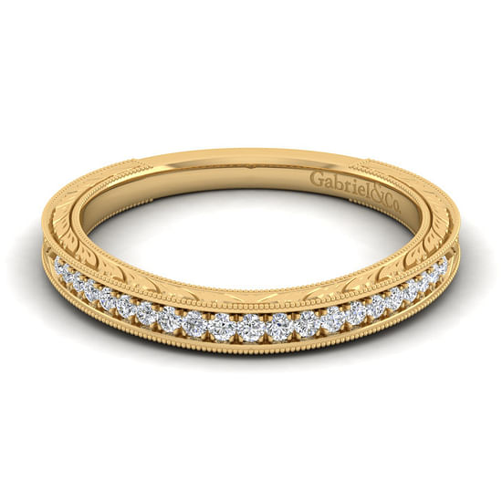 Gabriel - 14K Yellow Gold Matching Wedding Band