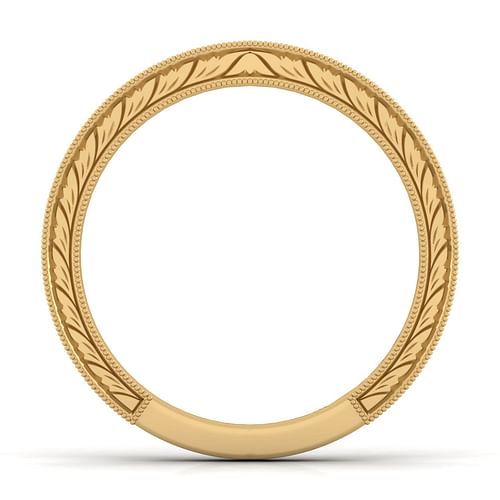 14K Yellow Gold Matching Wedding Band