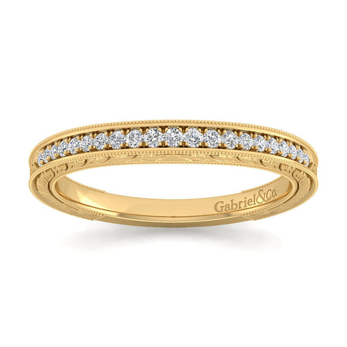 14K Yellow Gold Matching Wedding Band