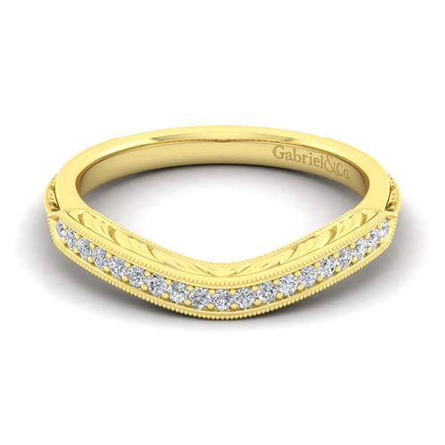 14K Yellow Gold Matching Wedding Band