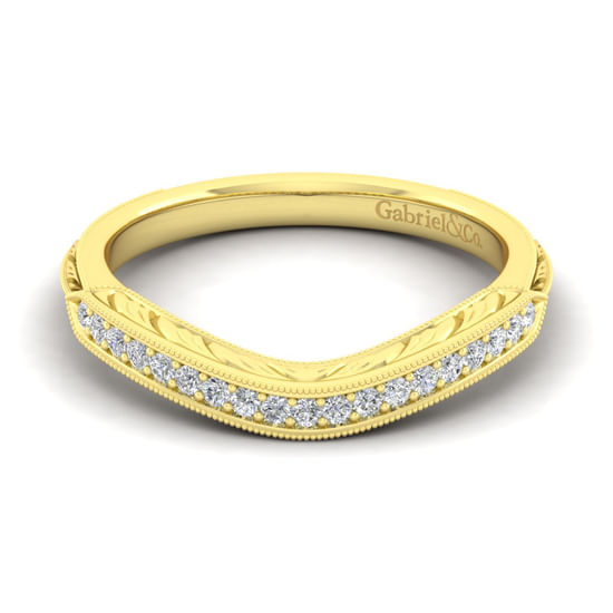 Gabriel - 14K Yellow Gold Matching Wedding Band