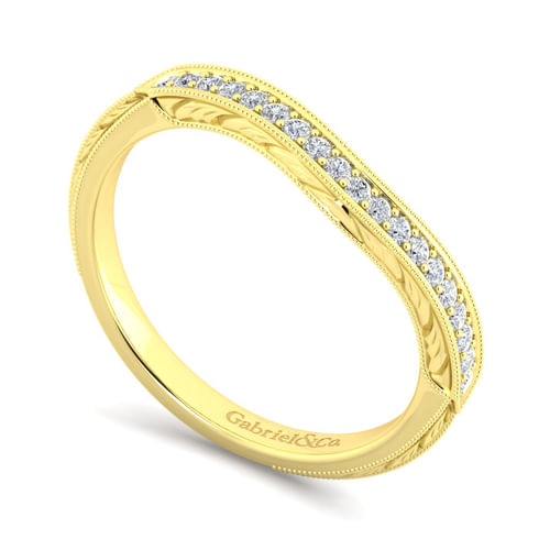 14K Yellow Gold Matching Wedding Band