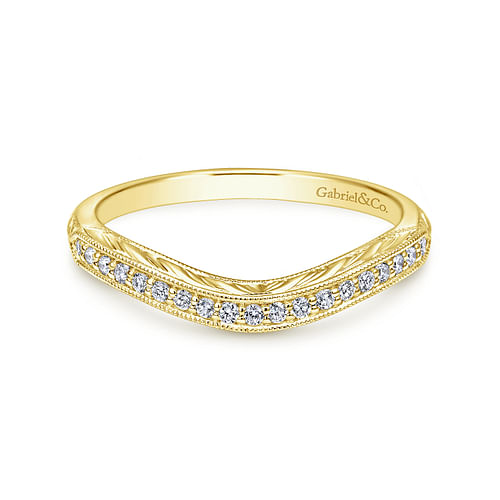 14K Yellow Gold Matching Wedding Band