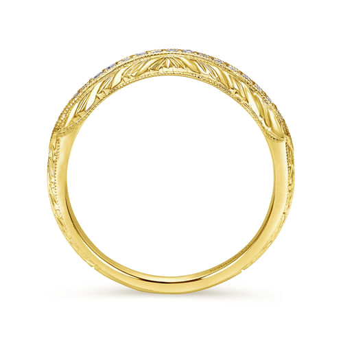 14K Yellow Gold Matching Wedding Band