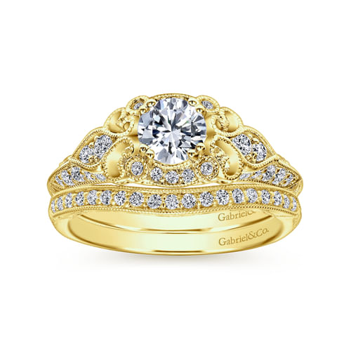 14K Yellow Gold Matching Wedding Band