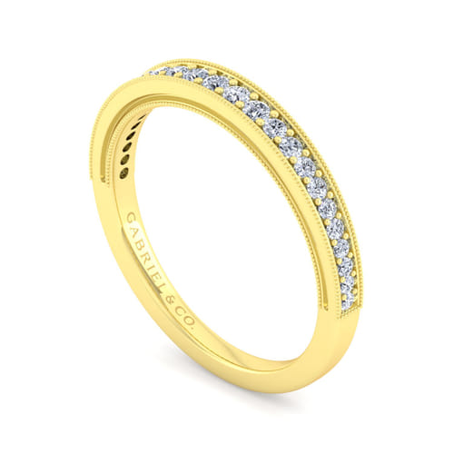 14K Yellow Gold Matching Wedding Band