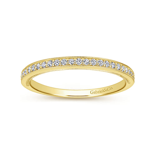 14K Yellow Gold Matching Wedding Band