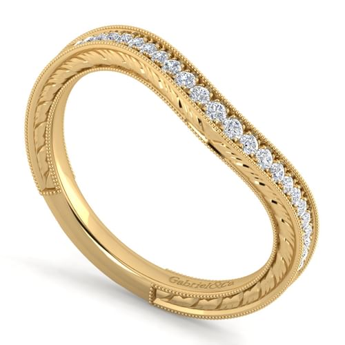 14K Yellow Gold Matching Wedding Band