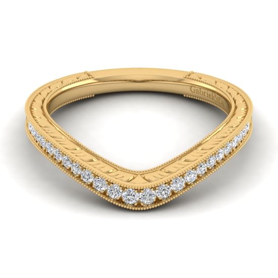 Gabriel - 14K Yellow Gold Matching Wedding Band