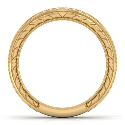 14K Yellow Gold Matching Wedding Band