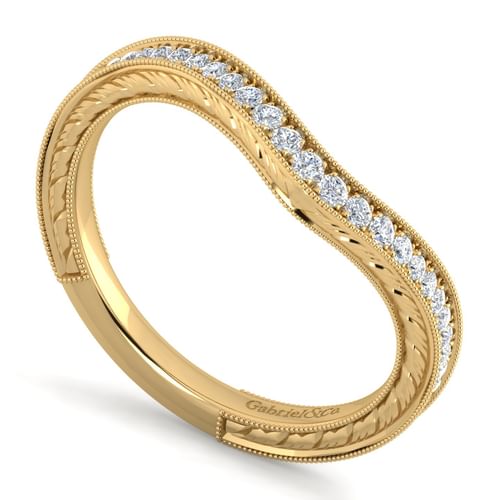 14K Yellow Gold Matching Wedding Band