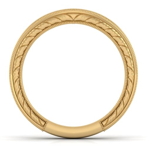 14K Yellow Gold Matching Wedding Band