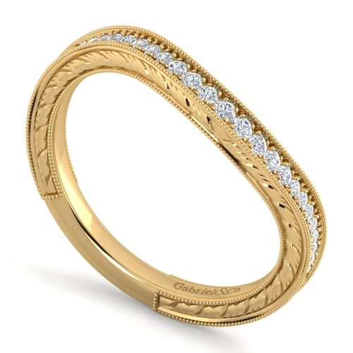 14K Yellow Gold Matching Wedding Band
