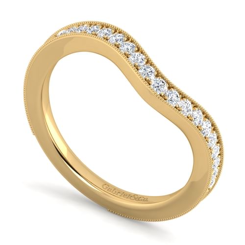 14K Yellow Gold Matching Wedding Band