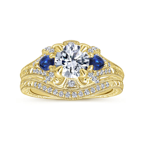 14K Yellow Gold Matching Wedding Band