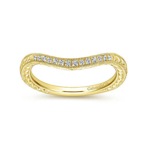 14K Yellow Gold Matching Wedding Band