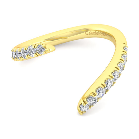 Gabriel - 14K Yellow Gold Matching Wedding Band Gabriel - 14K Yellow Gold Matching Wedding Band