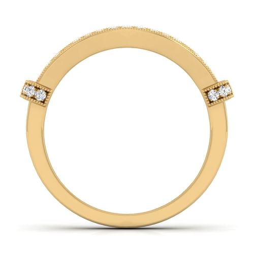 14K Yellow Gold Matching Wedding Band
