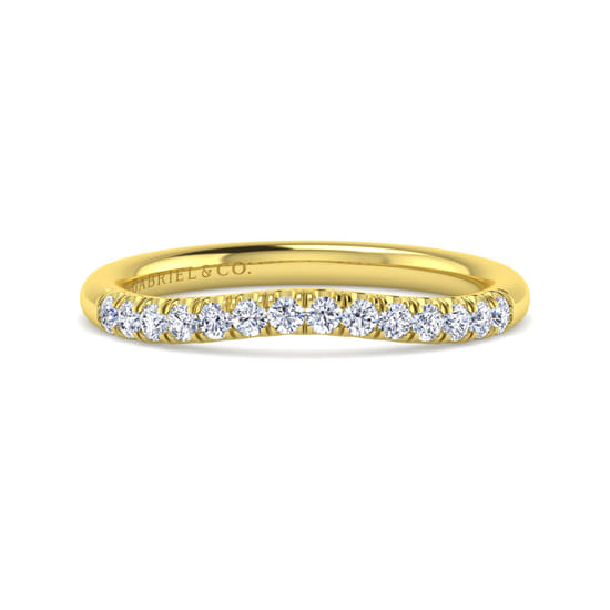 Gabriel - 14K Yellow Gold Matching Wedding Band Gabriel - 14K Yellow Gold Matching Wedding Band