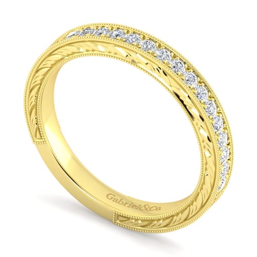 14K Yellow Gold Matching Wedding Band