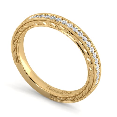 14K Yellow Gold Matching Wedding Band