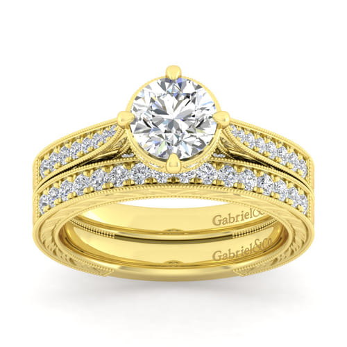 14K Yellow Gold Matching Wedding Band
