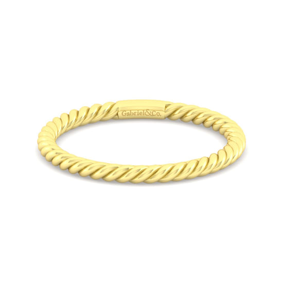 Gabriel - 14K Yellow Gold Matching Wedding Band