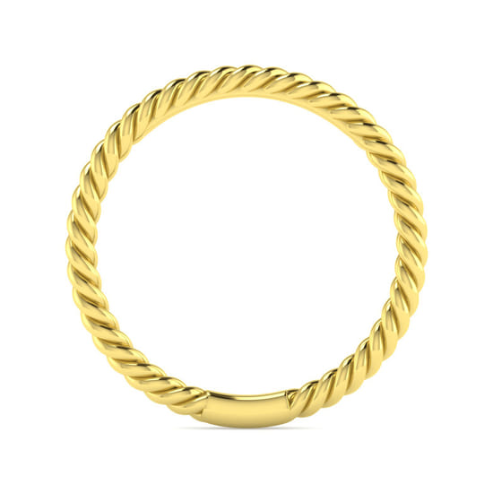 14K Yellow Gold Matching Wedding Band angle 2