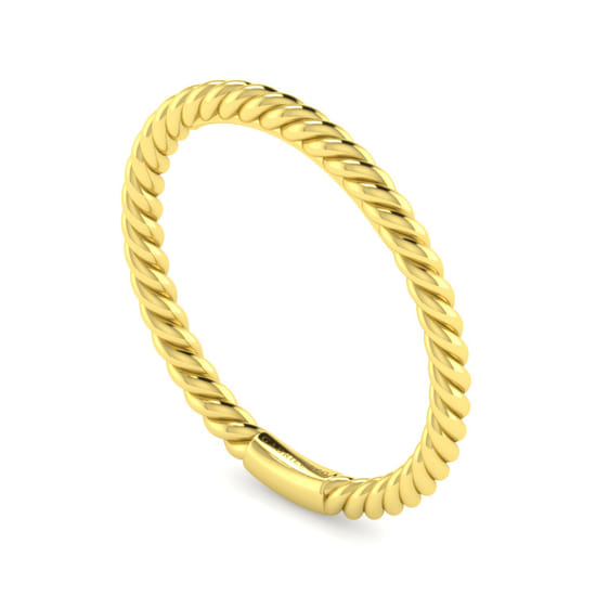 14K Yellow Gold Matching Wedding Band angle 3