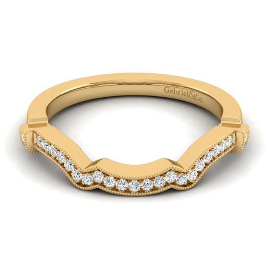 Gabriel - 14K Yellow Gold Matching Wedding Band