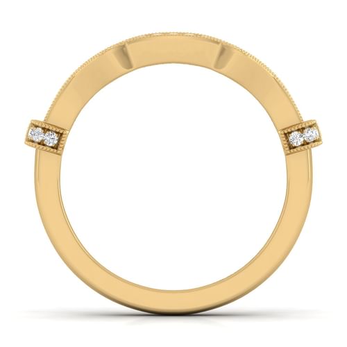 14K Yellow Gold Matching Wedding Band
