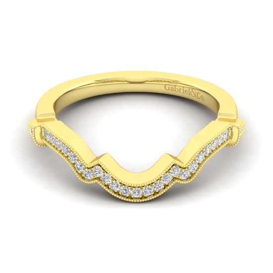 Gabriel - 14K Yellow Gold Matching Wedding Band