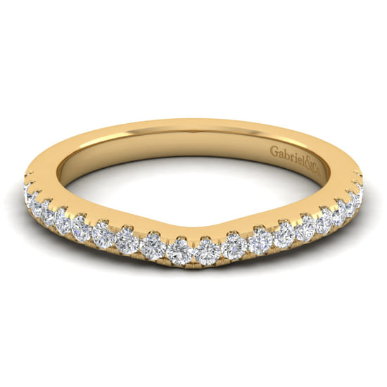 Gabriel - 14K Yellow Gold Matching Wedding Band Gabriel - 14K Yellow Gold Matching Wedding Band