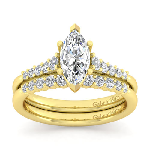 14K Yellow Gold Matching Wedding Band