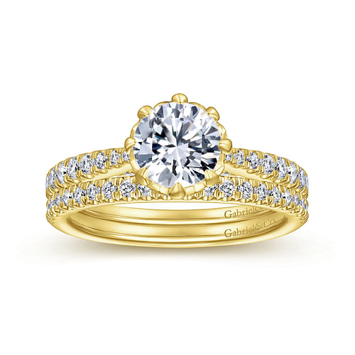 14K Yellow Gold Matching Wedding Band