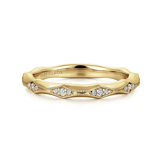 Gabriel - 14K Yellow Gold Matching Wedding Band