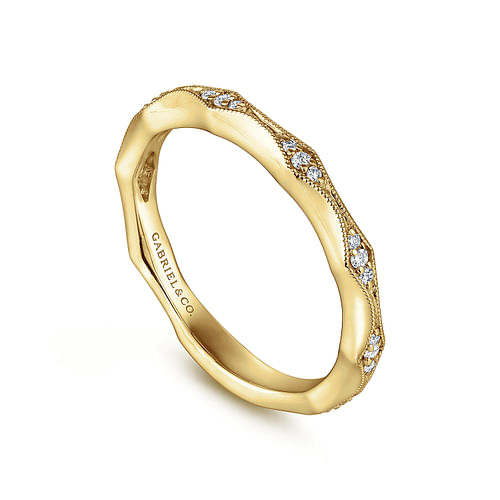 14K Yellow Gold Matching Wedding Band