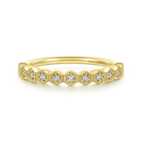 Gabriel - 14K Yellow Gold Matching Wedding Band