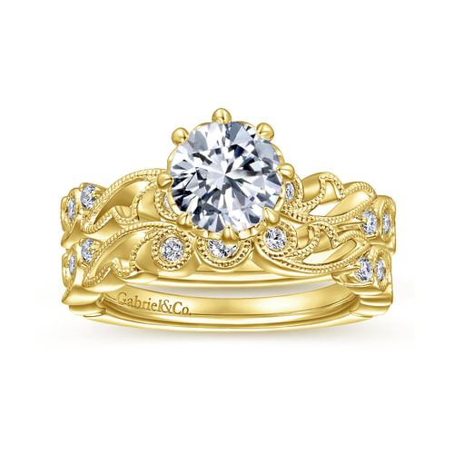 14K Yellow Gold Matching Wedding Band