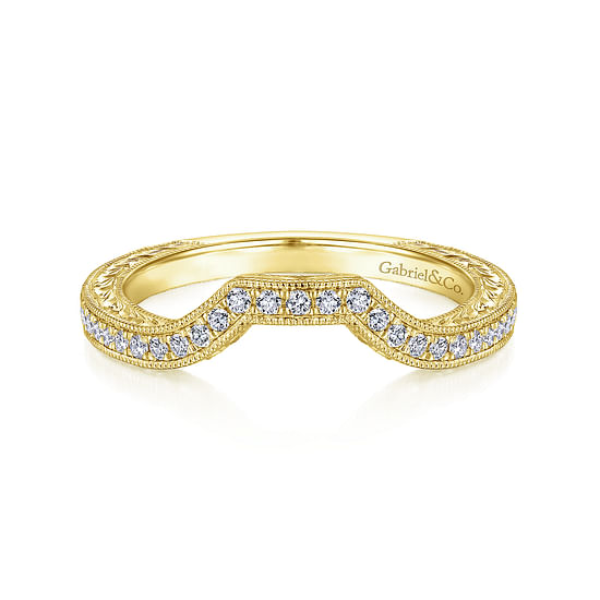 Gabriel - 14K Yellow Gold Matching Wedding Band