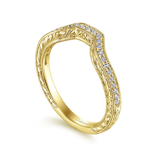 14K Yellow Gold Matching Wedding Band