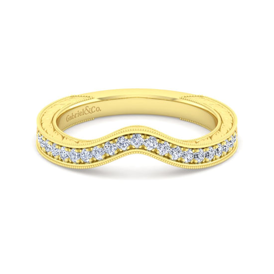 Gabriel - 14K Yellow Gold Matching Wedding Band