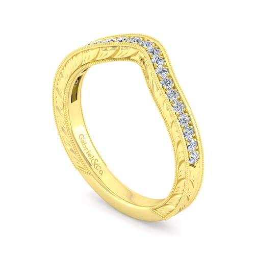 14K Yellow Gold Matching Wedding Band