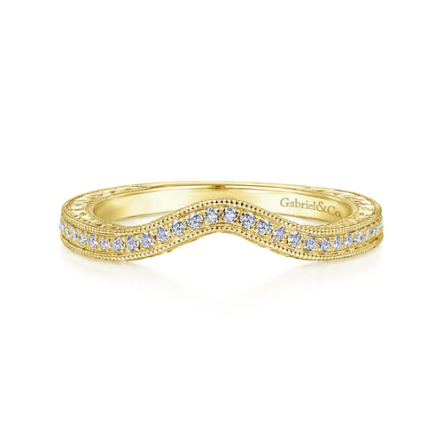 14K Yellow Gold Matching Wedding Band