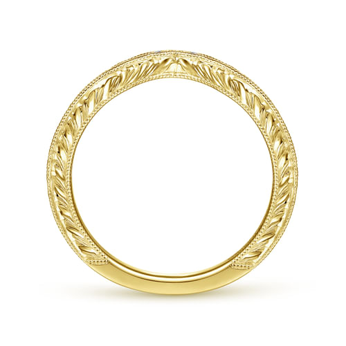 14K Yellow Gold Matching Wedding Band